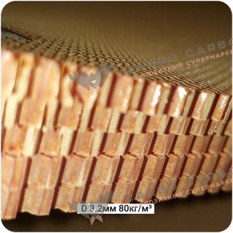 Арамидные соты 3,2-80кг/м³, 1220х2440(1220)х5мм